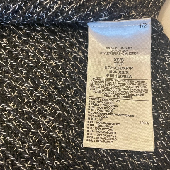 GAP Marl Oversized Swing Cardigan XS - Picture 9 of 12